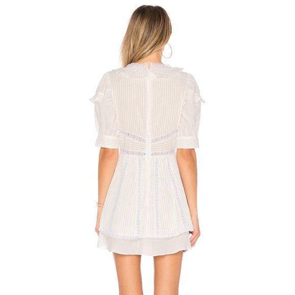 For Love & Lemons X Revolve White Pintuck Dress - Picture 4 of 6